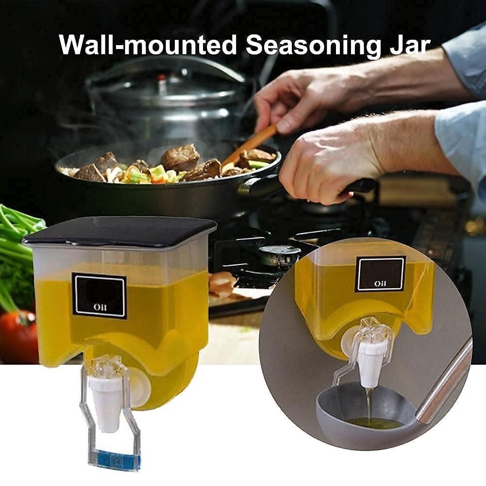 Plastic Wall Mounted Oil Dispenser Tank (Pack of 2)